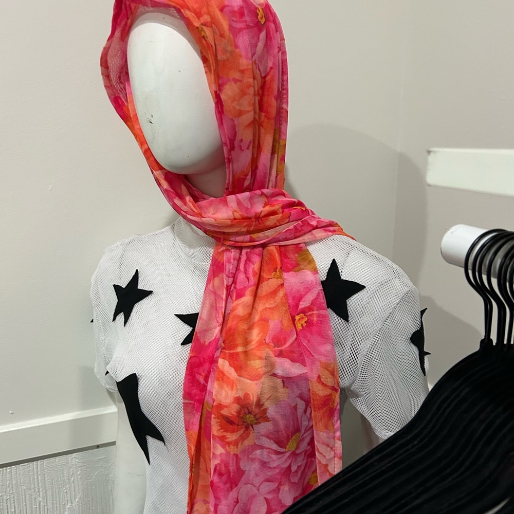 Floral Pink Scarf